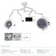 60000h LED Surgical Light AC100V Shadowless Operating Lamp