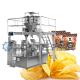 Potato Chips Granule Packing Machine Eight Stations With Multi Head Scale