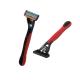 Orange Black Blade 5 Razor , Non - Slip HIPS Handle Multi Blade Razor