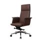Brown Ergonomic Office Leather Chair Executive SGS BIFMA Certification