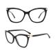 CatEye Shape Acetate Frame Glasses , 180 Degree Flexible Hinge Glasses