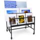 Black Mobile Art Display Stand 3-Tiered  Book Shelf ,display rack for shop price