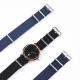 NATO Style Canvas Strap Watch Band 26mm One Piece With Thread Holes