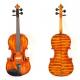 High Quality 100% carbon fiber violin super light superb tone powerful volume