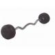 Rubber Coated Cast Iron Curl Rubber Fixed Barbell Sets 20kg