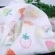 Bamboo Printed Muslin Fabric , Newborn Swaddle Blankets Double Layer