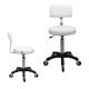 White PU chair with backrest Style Bar Stool Accessories with 75mm thick Seat Cushion