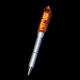 Plastic super bright LED BALLPOINT PEN flashlight with Cell button battery for