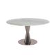Stainless Marble Stone Dining Table Rose Gold Marble Top Dining Set