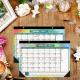 12 X 12 Inches Custom Wall Calendar December End Month Customizable