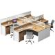 Four Artificial Bit Combination Office Desk and Chair for Multi-functional Business