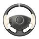 MEWANT Auto Parts For Renault Megane 2 Scenic 2  Kangoo 2 Nappa Leather Hand-stitched Steering Wheel Cover Nappa Leather