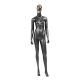 Spray Painted Female Mannequin Stand Upright Matte Black White
