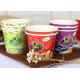 Colorful Branded Ice Cream Cups 12oz 16oz Disposable Soup Bowls Party