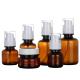 Amber Cosmetic Lotion Containers Travel Set Cream Plastic Spray Bottles