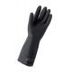 33Cm Neoprene Gloves Chemical Resistance Anti Leakage Black Neoprene Gloves