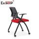 Ergonomic Training Hall Chairs With Fixed Armrest Nylon Base