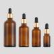 2ml 10ml Amber Glass Essential Oil Dropper Bottles 30ml 100ml 15ml 20ml 50ml