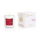 Frosted White Glass Scented Jar Candle With Metal Gold Lid For Luxury Gift Set