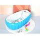 Inflatable Baby Summer Soft Bathtub for Kids Folding Bath Travel Bathing Kit