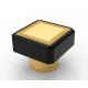 Gold Plated High Aesthetics Square Bottle Cap Perfume OEM All Color Accepted
