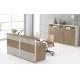 office wooden reception table information table front table furniture