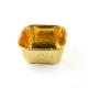 Metallic Foil Cupcake Liners Golden Aluminum Bakery Packaging Disposable Box