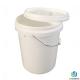 20L Plastic Bucket With Lid And Handle , Heavy Duty Storage Custom 5 Gallon Buckets