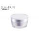 Clear empty double wall plastic cosmetic jars cream skin care jar SR2303A