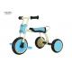 EVA Wheel Portable Kids Tricycle Purple Blue 30KGS Loading