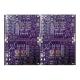 6 Layer FR4-4 1.6mm 2oz PCB Circuit Board 1.6mm Purple Solder Mask EING with plug hole V-cut