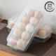 Stackable Transparent Plastic Egg Holder With Lid 10/15 Grids Refrigerator Safe Plastic Containers For Kitchen