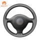 Polo Carbon Leather Steering Wheel Cover for VW Golf 4 Passat B5 Seat Leon 1996-2005