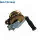 Hand Winch And Trailer On Small Boat With Wire Rope Manual Winch