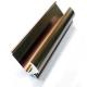 Aluminum Handle 2.0 mm Edge Golden Profile For Kitchen Cabinet