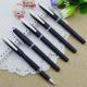 Promotional gel-ink pen with cap,black rubber gel-ink pen,Roller pen