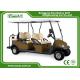 4 wheel 6 seats golf car with flip seats 48V Battery Mini Electric Golf Carts