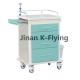 Emergency ABS Plastic Medicine Delivery Medical Trolley Cart