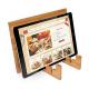 high quality bamboo ipad holder book holder with acrylic for wholesale