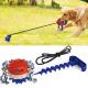 Indestructible Natural TPR Dog Molar Chew Toy Toothbrush Drawstring Ball Multifunctional
