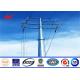 Polygonal Electrical Power Pole Steel Utility Poles 50 Years Life Time