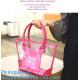 print shiny pvc shopping shoulder tote bag for women, Unisex PVC Cross Body Bag Shoulder Bag, Shoulder Tote Pouch Clear