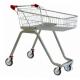 Anti UV Handle Supermarket Shopping Trolley with Swivel Casters