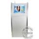19inch Silver Floorstanding Slim Digital Kiosk Capacitive Touch Screen With Front Speaker