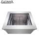 Casters Large Industrial Ultrasonic Cleaner Stainless Steel Single Tank 560L