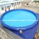Outdoor Small Blue Inflatable Water Kids Pool for Swimming and Walk Roller
