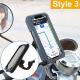 Rearview Mirror Motorbike Phone Mounts 6.5 Inch IPX4 Water Resistant