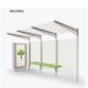 CE approval Prefabricated OOH Smart Bus Shelter With Waiting Chair And CLP