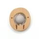 Movable Rattle Ball Walrus Shape Wooden Silicone Teether Safe For Baby