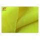Knitted Yellow Fluorescent Material Fabric 100% Polyester For Safety Vest